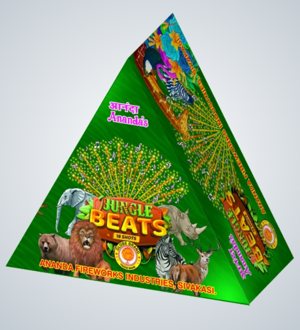 Jungle Beats - Repeating 18 Multishots - Sri Visakan Crackers