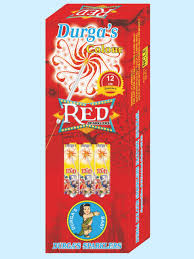 12 CM Red Sparklers - Sri Visakan Crackers