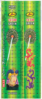 12 CM Green Sparklers - Sri Visakan Crackers