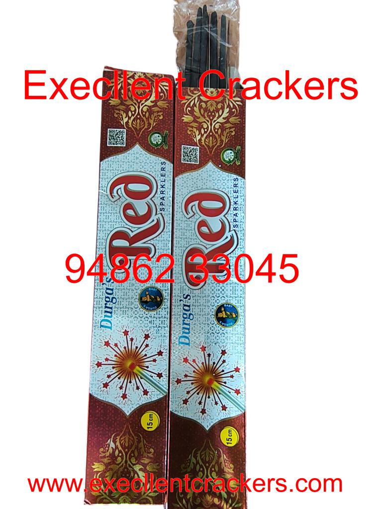 15 CM Red Sparklers - Excellent Crackers