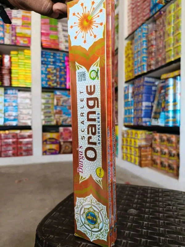 15 CM Orange Sparklers - Sri Visakan Crackers